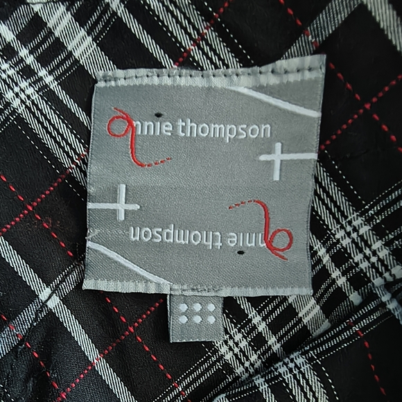 Annie Thompson Plaid Big Pocket Skirt XL - Picture 4 of 4